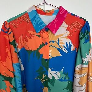 Colorful Floral Women's Top